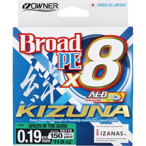 Плетено Влакно Owner KIZUNA X8 GREEN - 135м