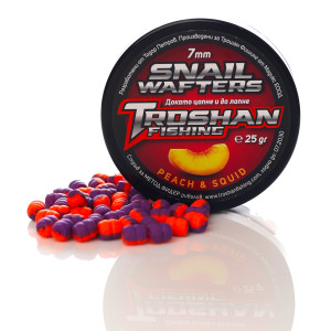 Peach & Squid 7mm - Snail Wafters Troshan Fishing