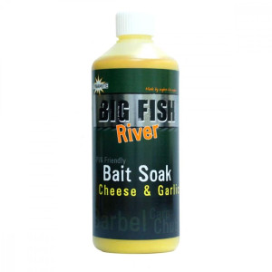 Атрактант Dynamite Baits Big Fish River Liquid - Cheese & Garlic 500мл