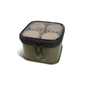 Чанта с бурканчета за стръв Korum Progress EVA Hookbait Pouch 4 Tub