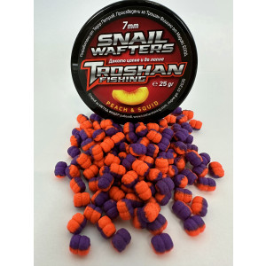 Snail Wafters Troshan Fishing - Peach & Squid 7mm