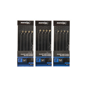 Вързани куки Matrix X7 Carp Method 10cm Band Rigs
