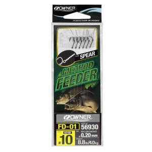 Вързани куки с Монофил Owner METHOD FEEDER SPEAR - FD-01