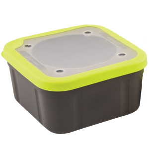Кутия за стръв с плътен капак Matrix Grey/Lime Bait Box Solid Top - 1.8л