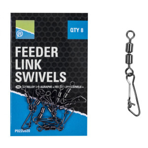 Вирбел с Карабина PRESTON Double Feeder Link Swivels