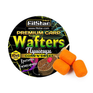 Пушещи Wafters за фидер FilStar Premium Carp - Corn’N’Sweet 10x6мм