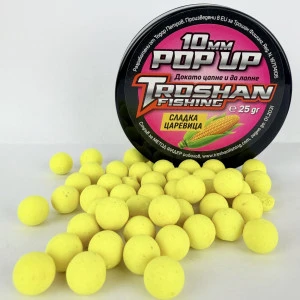 Плуващи Топчета Troshan Fishing  POP UP - Сладка Царевица 10mm