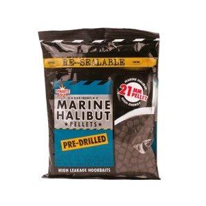 Пелети DB Marine Halibut Pre-Drilled Pellets 21мм