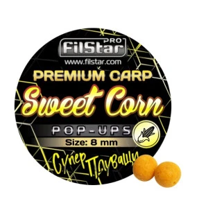 Плуващи топчета Pop-Ups FilStar Premium Carp - Sweet Corn 8мм