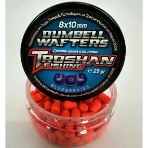 Dumbell Wafters Troshan Fishing - Blueberries 8х10mm