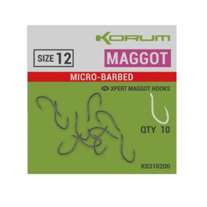 Куки Korum Xpert Maggot Barbed
