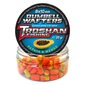 Dumbell Wafters Troshan Fishing - Papaya & Mango 8х10mm