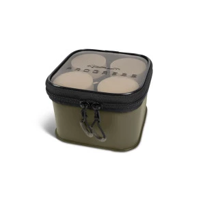 Чанта с бурканчета за стръв Korum Progress EVA Hookbait Pouch 4 Tub