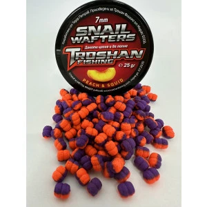 Snail Wafters Troshan Fishing - Peach & Squid 7mm