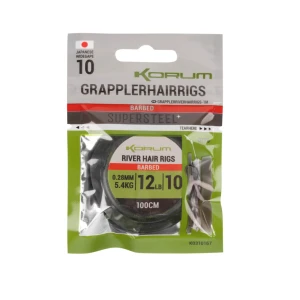 Вързани куки KORUM River Grappler Hair Rigs – 1m / 0.23mm