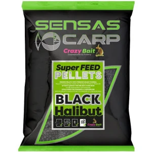 Пелети Sensas SUPER FEED - BLACK HALIBUT 4mm