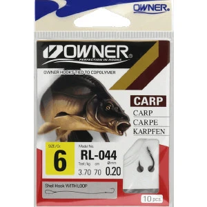 Вързани куки Owner RL-044 Carp Black