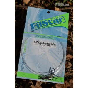 Повод за щука FilStar флуорокарбон 2бр. 0.8мм - 25см