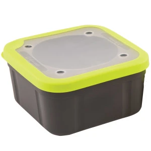 Кутия за стръв с плътен капак Matrix Grey/Lime Bait Box Solid Top - 1.8л