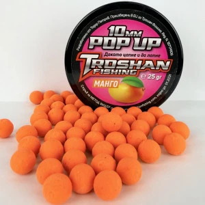 Плуващи Топчета Troshan Fishing POP UP - Манго 10mm