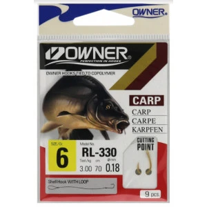 Вързани куки Owner RL-330 Carp Gold