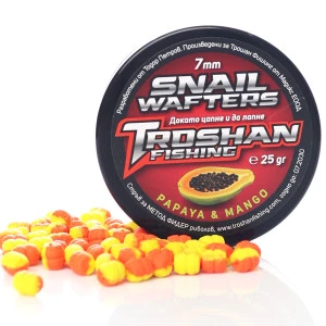 Papaya & Mango 7mm - Snail Wafters Troshan Fishing