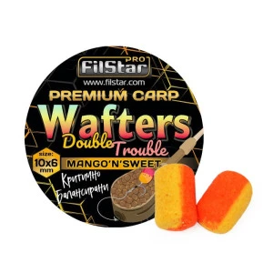 Дъмбели за фидер Dоuble Trouble Wafters FilStar Premium Carp - Mango’N’Sweet 10x6мм