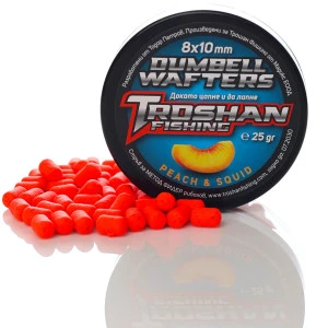 Peach & Squid 8х10mm - Dumbell Wafters Troshan Fishing