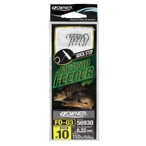 Вързани куки Owner METHOD FEEDER QUICK STOP - FD-03