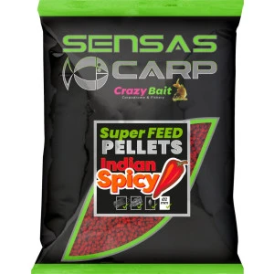 Пелети Sensas SUPER FEED PELLETS - SPICY INDIAN 4мм