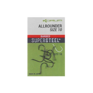 Куки с Контра и Ухо Korum Supersteel Allrounder Hooks