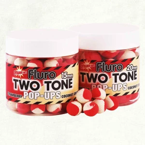 Плуващи топчета DB Boilie Pop Up Two Tone - Strawberry & Coc 15мм