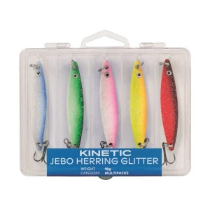 Комплект клатушки Kinetic Jebo Herring Glitter - 18гр / 5бр