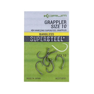 Куки без Kонтра KORUM Supersteel Grappler Hooks