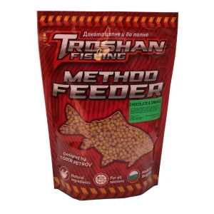 Chocolate & Orange 4mm Method Feeder Пелети Troshan Fishing - 600gr