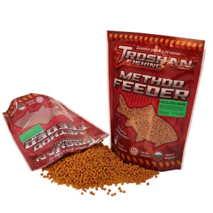 Chocolate & Orange 4mm Method Feeder Пелети Troshan Fishing - 600gr