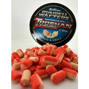 Dumbell Wafters Troshan Fishing - Garlic & Krill 8х10mm