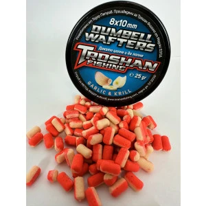Dumbell Wafters Troshan Fishing - Garlic & Krill 8х10mm