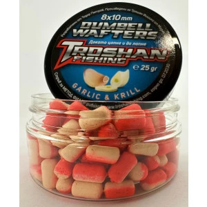 Dumbell Wafters Troshan Fishing - Garlic & Krill 8х10mm