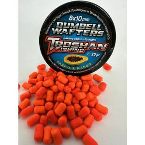 Dumbell Wafters Troshan Fishing - Papaya & Mango 8х10mm