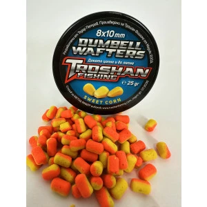 Dumbell Wafters Troshan Fishing - Sweet Corn 8х10mm