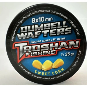 Dumbell Wafters Troshan Fishing - Sweet Corn 8х10mm