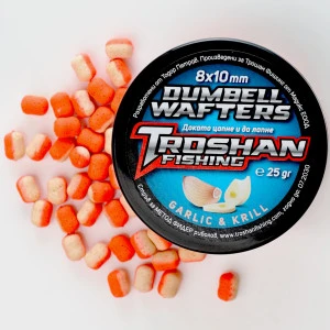 Garlic & Krill 8х10mm - Dumbell Wafters Troshan Fishing