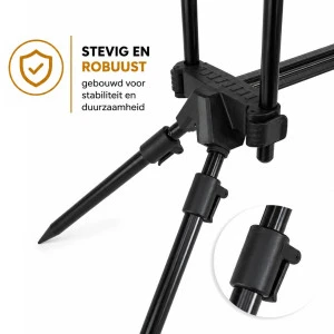 Комплект шаранска стойка със сигнализатори Fish-Xpro Luxe Rodpod-Set Complete 2-Rods