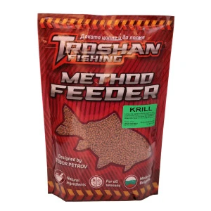 Krill 2mm Method Feeder Пелети Troshan Fishing - 600gr