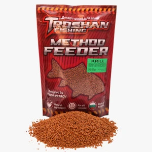 Krill 2mm Method Feeder Пелети Troshan Fishing - 600gr