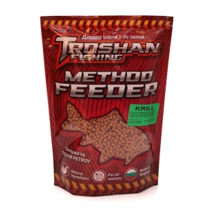 Krill 4mm Method Feeder Пелети Troshan Fishing - 600gr