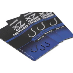 Куки без Контра Matrix X7 Carp method Barbless Eyed