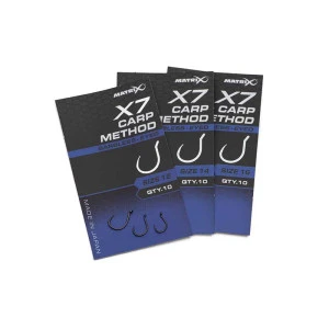 Куки без Контра Matrix X7 Carp method Barbless Eyed