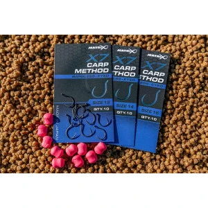 Куки без Контра Matrix X7 Carp method Barbless Eyed